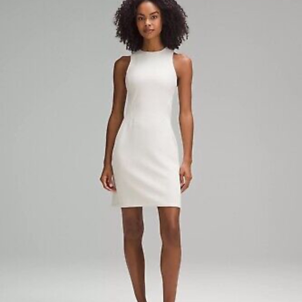 Bone ribbed Lululemon dress worn twice, perfect condition